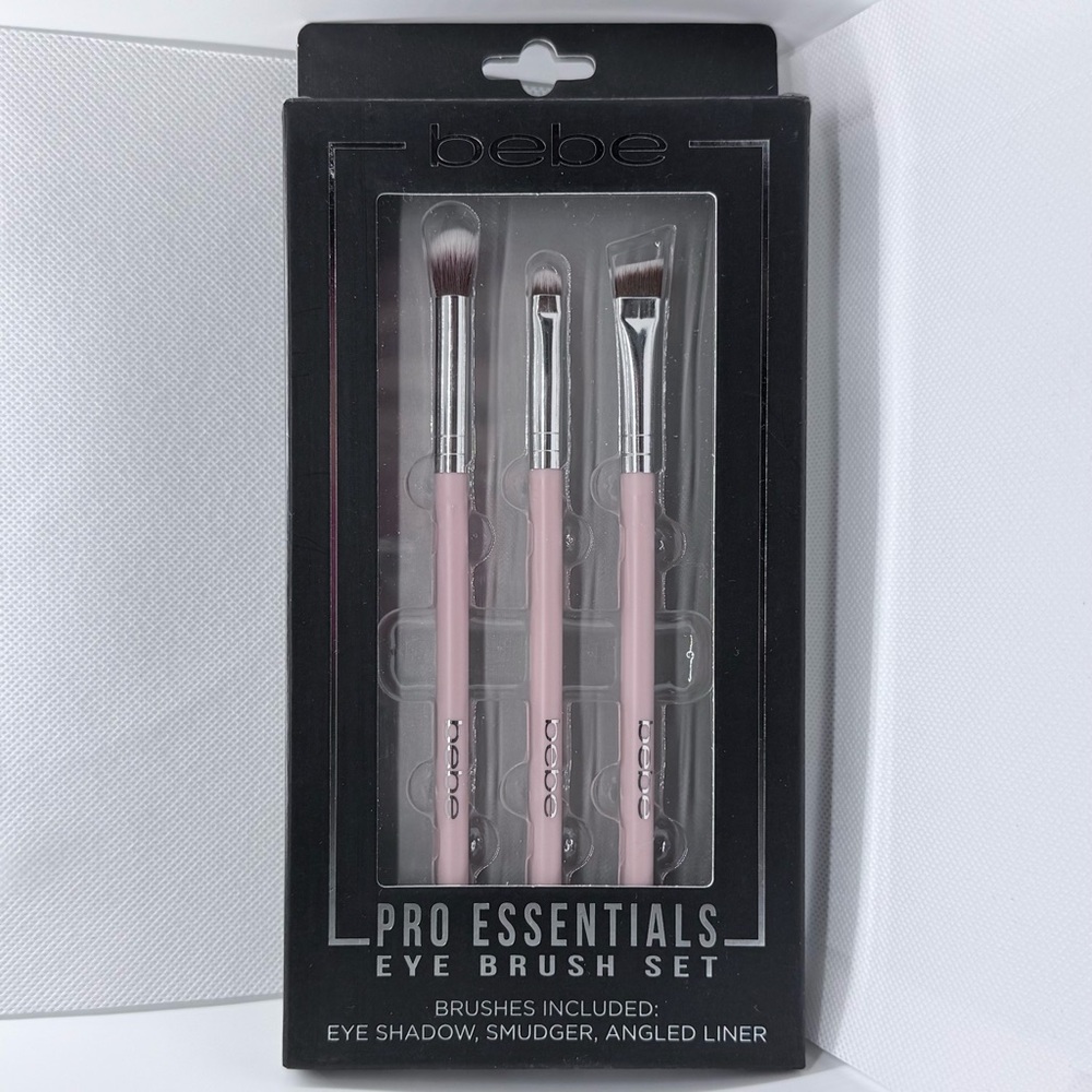 Bebe Pro Essentials Eye Brush Set. Pink. NIB